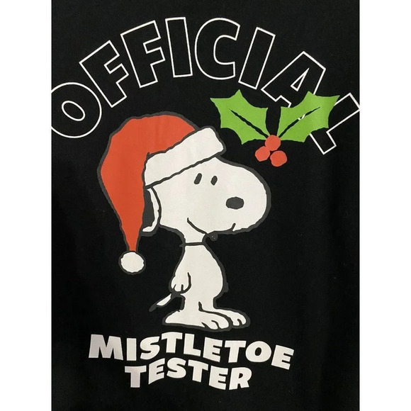 SNOOPY OFFICIAL MISTLETOE TESTER UGLY CHRISTMAS SWEATER SIZE SMALL - BRAND NEW - Picture 8 of 9
